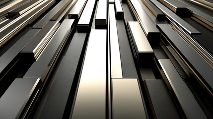 Obraz premium Elegant Silver Metallic Texture with High-Resolution Details