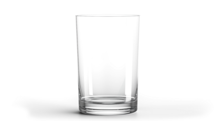 Empty Glass on Dark Background Clean, Minimalist Design isolated on transparent background	