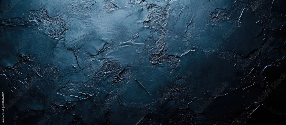 Poster dark textured wall in blue and black tones with ample space for product display and text insertion i