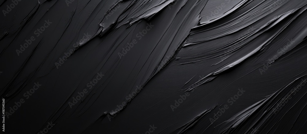 Poster Dark abstract texture background featuring sweeping strokes and ample space for text or design elements in a minimalist style.