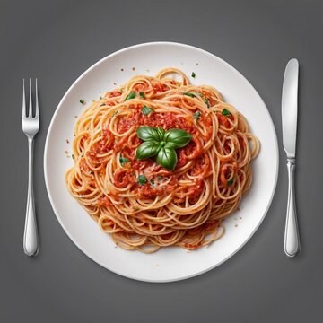 recommend clip art: A plate of spaghetti clipart Italian food element isolated 