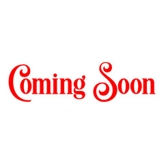Coming Soon Text Element in Minimalist Style