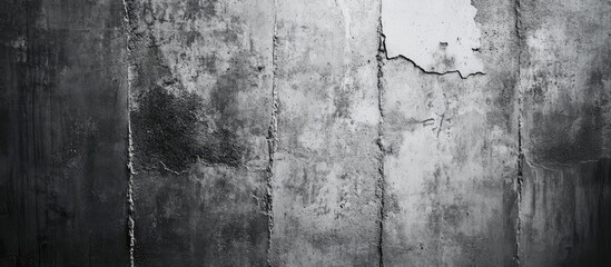 Obraz premium Textured Dark Gray and White Concrete Wall Background Ideal for Creating Contrast and Emphasizing Empty Copyspace for Design Purposes