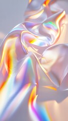 Obraz premium holographic trails streaming dynamically across surface, rendering vibrant colorful patterns with mesmerizing visual energy background