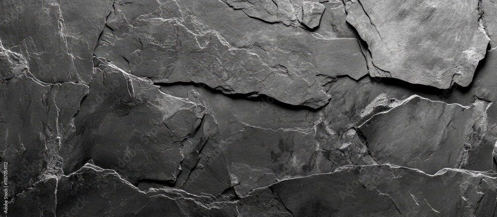 Poster abstract dark grey slate texture background with text space for branding and design applications in 