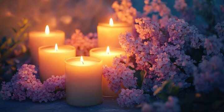 Candles and Flowers