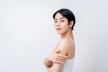 Fototapeta premium 若い女性のスキンケアイメージ 
