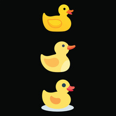A set of duck icon vector illustration.