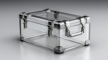 modern plastic storage box with transparent lid, ideal for organizing items. Its sleek design and sturdy construction make it perfect for home or office use