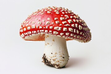 Obraz premium Mushroom close-up on white surface