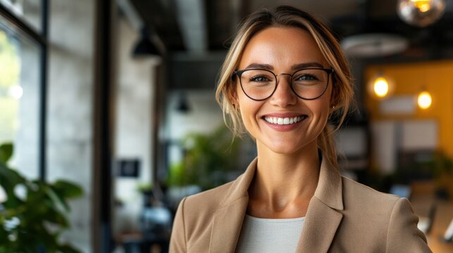 Professional Office Portrait - Young Woman in Business Casual