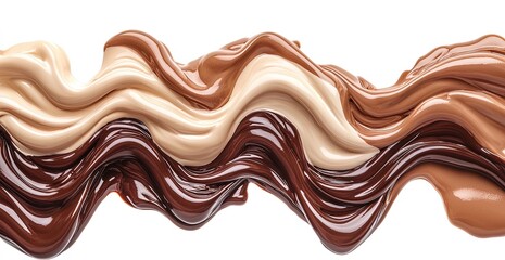 Swirling Chocolate Textures