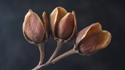 Dried clove he aromatic flower buds of Syzygium aromaticum, spice from Indonesia