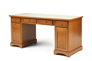 Desk isolated on white background