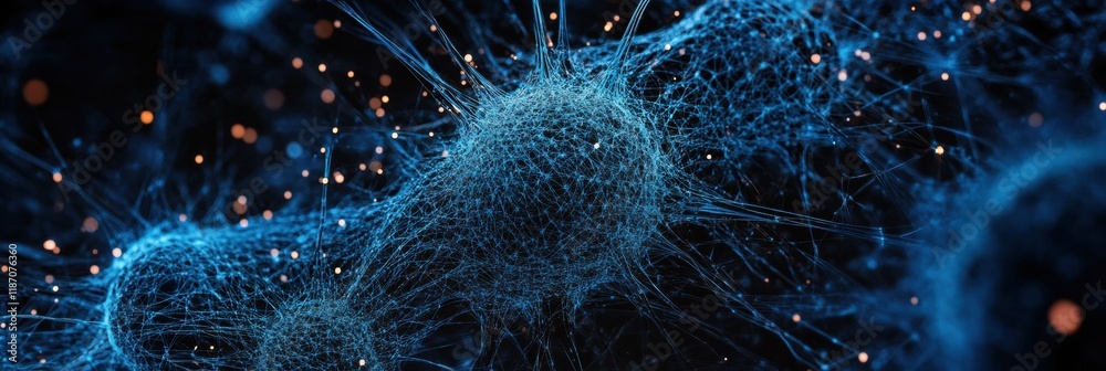 Aufkleber detailed 3d visualization revealing intricate virus structure with capsid, spikes, and glowing rna s