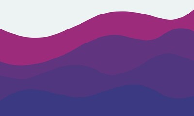 Abstract illustration of layered waves in vibrant shades of purple, magenta, and violet, creating a bold and dynamic design.
