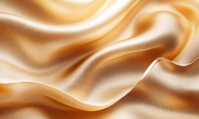 Fototapeta premium Luxury Fabric Background with Smooth, Shimmering Gold and Subtle Rippling Details