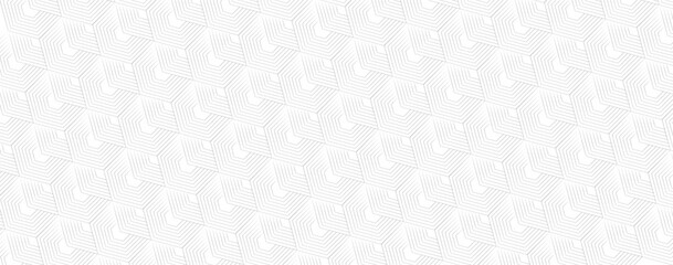 Abstract geometric hexagon technological vector pattern. line texture on white background. bright tile backdrop, Minimal Style Dynamic Wallpaper
