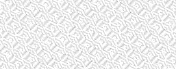 Abstract geometric hexagon technological vector pattern. line texture on white background. bright tile backdrop, Minimal Style Dynamic Wallpaper