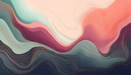 Obraz premium Abstract background Muted pastel tones Fluid