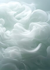 Fototapeta premium The image is a close up of a white cloud with a lot of white swirls