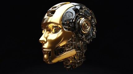 Golden Robotic Head Mechanical Design Detail