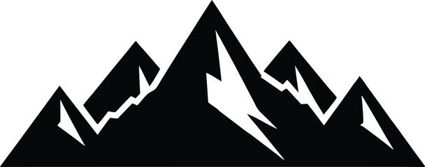 mountains silhouette,mountains vector illustration,mountains icon