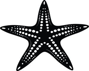 starfish silhouette,starfish vector icon design