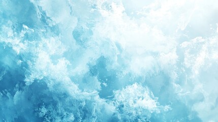 Obraz premium Serene Blue Abstract Cloudy Sky Background