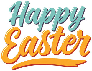 Fototapeta premium Happy Easter Typography