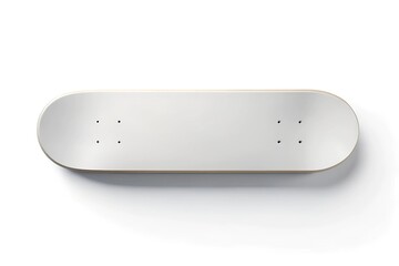 Fototapeta premium Minimalist Skateboard Deck on White Background