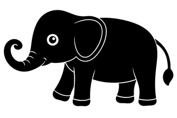 elephant cartoon silhouette