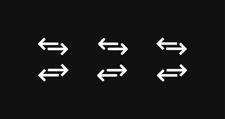 Transfer arrows. black direction arrows for transfer,  vector illustration eps10