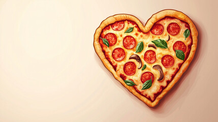National Pizza Day. February 9. Holiday illustration.