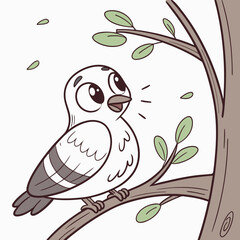 owl sitting on a branch