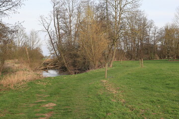 Frühlingslandschaft bei Bad Gögging in Bayern