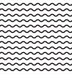 Set of seamless wavy, zigzag. Graphic design elements. Outline sign border element kit. Page Decoration linear icon paper break, book decoration.