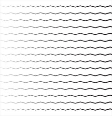 Set of seamless wavy, zigzag. Graphic design elements. Outline sign border element kit. Page Decoration linear icon paper break, book decoration.