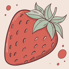 strawberry on a white background