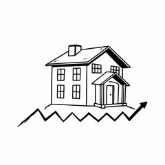 house icon isolated on white