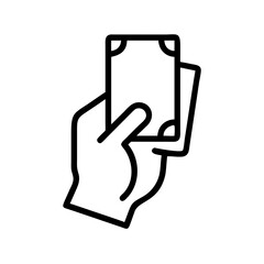 Obraz premium Hand Holding Money