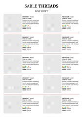 Naklejka premium Line Sheet