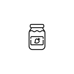jam jar icon isolated on transparent background
