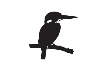 Kingfisher Silhouette vector 