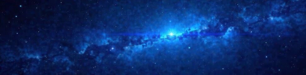 Obraz premium Blue ray streaks on dark background, cosmic effect, background, beam