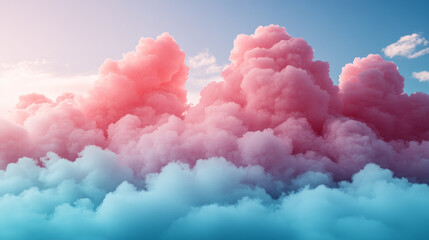 Fototapeta premium Breathtaking cloud formation display at sunset nature image outdoor aerial view dreamlike atmosphere