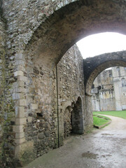 Fototapeta premium Castle Rising, Norfolk, United Kingdom, April 10 2023. Views from Castle Rising