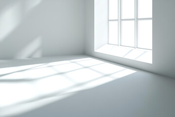 Fototapeta premium empty room with window background