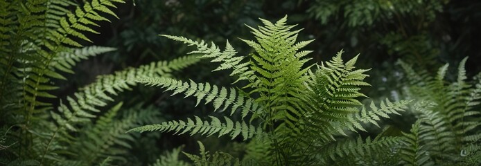 Detail shot of Achillea collina leaves with fern-like foliage, plant life, botanicals