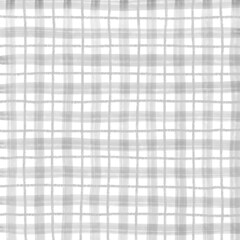 Gray Plaid Gingham Hand Drawn Background Pattern Overlay